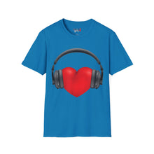 Load image into Gallery viewer, Heart Music Unisex Softstyle T-Shirt