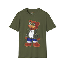 Load image into Gallery viewer, Cool Drippy Bear Unisex Softstyle T-Shirt