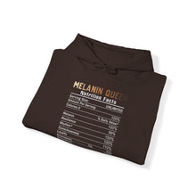 Load image into Gallery viewer, Melanin Queen Nutrition Facts Magic Heavy Blend Unisex Hoodie