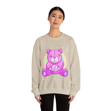 Load image into Gallery viewer, Purple Stitches Teddy Bear Sweatshirt