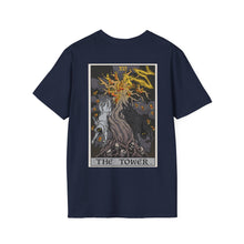 Load image into Gallery viewer, XVI The Tower Rear Print T-Shirt