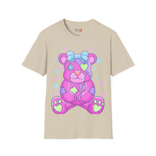 Load image into Gallery viewer, Purple Pink Teddy Bear T-shirt