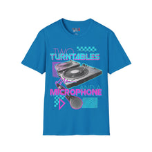 Load image into Gallery viewer, Two Turntables and a Microphone Unisex Softstyle T-Shirt