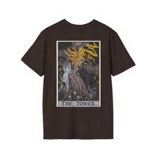 Load image into Gallery viewer, XVI The Tower Rear Print T-Shirt