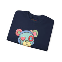 Load image into Gallery viewer, Pink Heart Eye Teddy Bear Sweatshirt