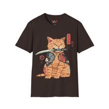 Load image into Gallery viewer, Samurai Kitty Unisex Softstyle T-Shirt