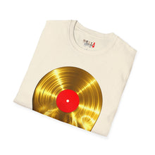 Load image into Gallery viewer, Melting Gold Record Unisex Softstyle T-Shirt