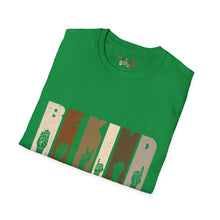 Load image into Gallery viewer, Be Kind Sign Language Unisex Softstyle T-Shirt