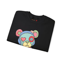 Load image into Gallery viewer, Pink Heart Eye Teddy Bear Sweatshirt