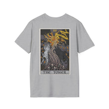 Load image into Gallery viewer, XVI The Tower Rear Print T-Shirt