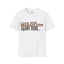 Load image into Gallery viewer, Love HIM Uplift HIM Unisex Softstyle T-Shirt