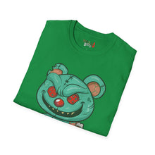 Load image into Gallery viewer, Evil Patched Teddy Bear Unisex Softstyle T-Shirt
