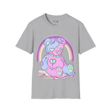 Load image into Gallery viewer, Pastel Pink & Blue Teddy Bear T-shirt