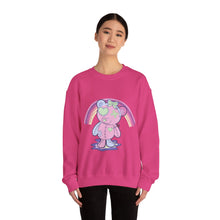 Load image into Gallery viewer, Green Heart Eye Teddy Bear Sweatshirt