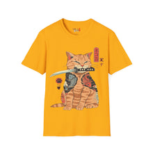 Load image into Gallery viewer, Samurai Kitty Unisex Softstyle T-Shirt