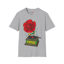 Load image into Gallery viewer, Rose Gramaphone Unisex Softstyle T-Shirt