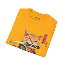 Load image into Gallery viewer, Samurai Kitty Unisex Softstyle T-Shirt