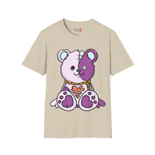 Load image into Gallery viewer, Purple Two Tone Teddy Bear T-shirt