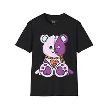 Load image into Gallery viewer, Purple Two Tone Teddy Bear T-shirt