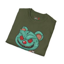 Load image into Gallery viewer, Evil Patched Teddy Bear Unisex Softstyle T-Shirt