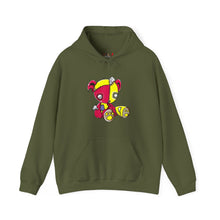 Load image into Gallery viewer, Red Yellow Patches Teddy Bear Hoodie