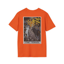 Load image into Gallery viewer, XVI The Tower Rear Print T-Shirt