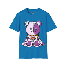 Load image into Gallery viewer, Purple Two Tone Teddy Bear T-shirt