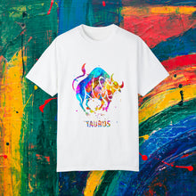 Load image into Gallery viewer, Taurus Watercolor Unisex Garment-Dyed T-shirt