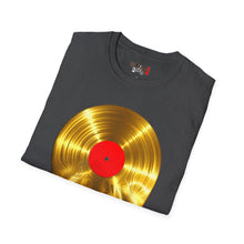 Load image into Gallery viewer, Melting Gold Record Unisex Softstyle T-Shirt