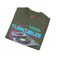 Load image into Gallery viewer, Two Turntables and a Microphone Unisex Softstyle T-Shirt