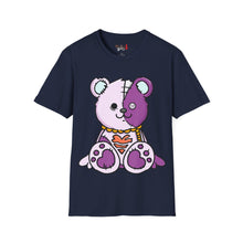 Load image into Gallery viewer, Purple Two Tone Teddy Bear T-shirt