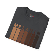 Load image into Gallery viewer, Melanin Vertical Stripes Unisex Softstyle T-Shirt