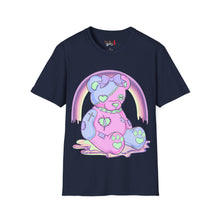 Load image into Gallery viewer, Pastel Pink & Blue Teddy Bear T-shirt