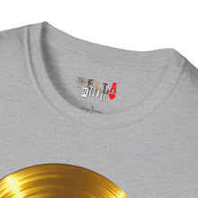 Load image into Gallery viewer, Melting Gold Record Unisex Softstyle T-Shirt