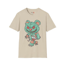 Load image into Gallery viewer, Evil Patched Teddy Bear Unisex Softstyle T-Shirt