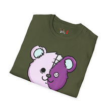 Load image into Gallery viewer, Purple Two Tone Teddy Bear T-shirt