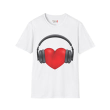 Load image into Gallery viewer, Heart Music Unisex Softstyle T-Shirt