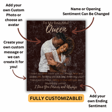 Load image into Gallery viewer, Custom Luxurious Crushed Velvet Blanket