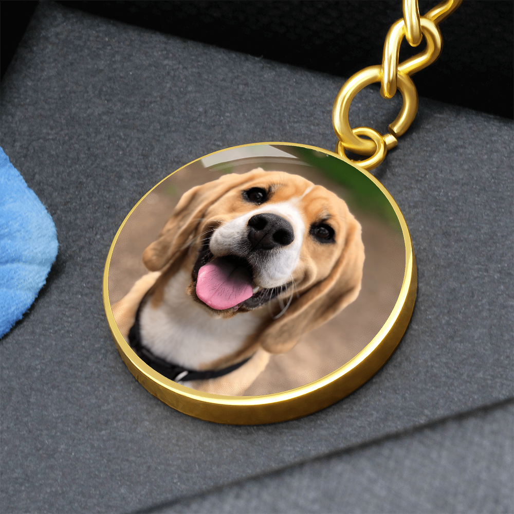 Round Photo Keychain
