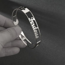 Load image into Gallery viewer, Customized Name Bracelet Personalized Custom Bangles Stainless Steel Jewelry