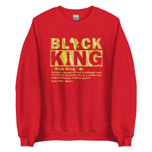 Load image into Gallery viewer, Black King Gold Letters Unisex Sweatshirt