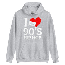 Load image into Gallery viewer, I Heart 90's Hip Hop Unisex Hoodie