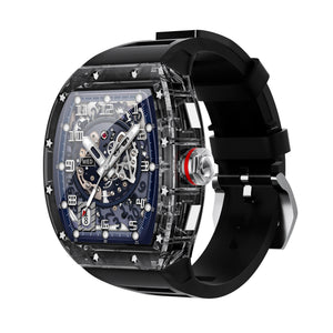 Luxury Skeleton Skull Watch Men’s Automatic Mechanical Wristwatch