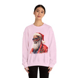 Black Santa 3 Unisex Heavy Blend™ Crewneck Sweatshirt