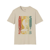 Aliens Don't Believe in You Either Vintage Alien T Shirt, Retro UFO Graphic Tee, Space Streetwear Shirt