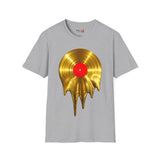 Melting Gold Record Unisex Softstyle T-Shirt