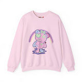 Green Heart Eye Teddy Bear Sweatshirt