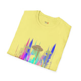 Dino Abduction Alien T Shirt for Men/Women, Funny UFO Shirt, Sci Fi Graphic Tee