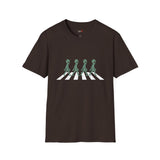 Walking Across Abbey Road Alien T Shirt for Men/Women, Funny UFO Shirt, Sci Fi Graphic Tee