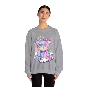 Pink Blue Pastel Teddy Bear Sweatshirt